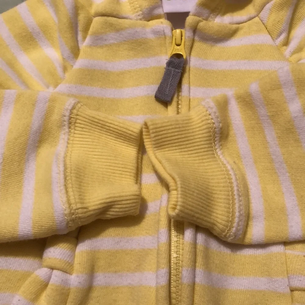 Circo‎ yellow and white zip up hoodie